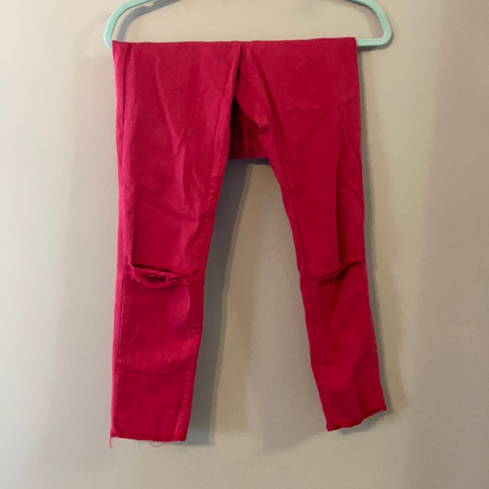 Red jeans